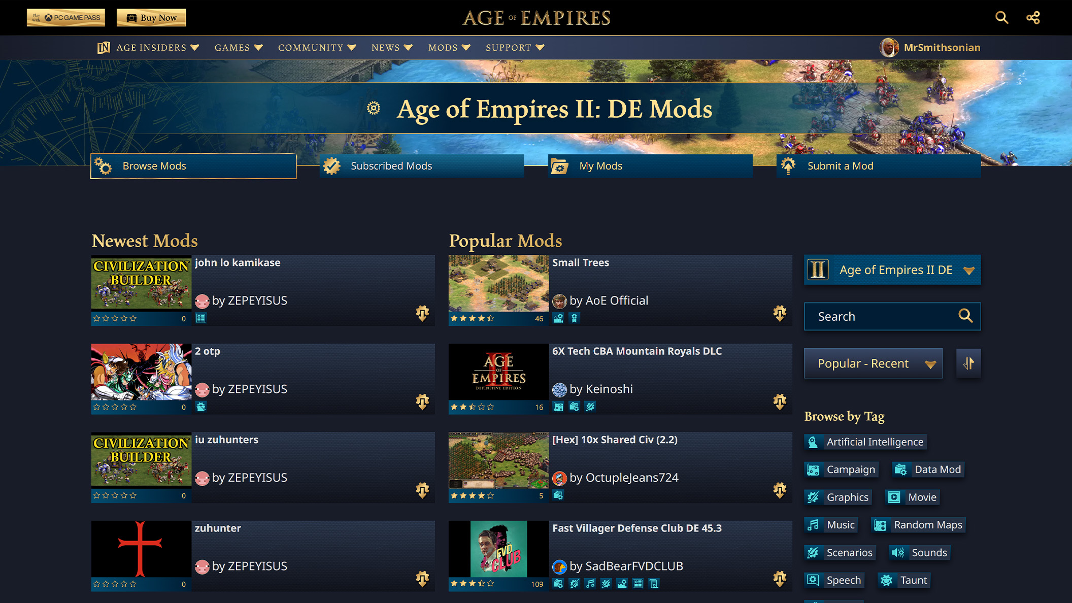 Age of Empires Mods